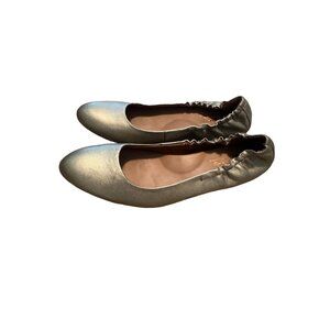 Korks Kork-Ease Julie Metallic Bronze Gold Leather Ballet Flats 7